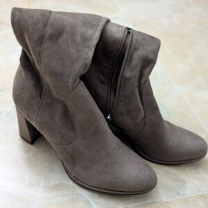 Marc Fisher Suede Over the Knee Boots - Gray